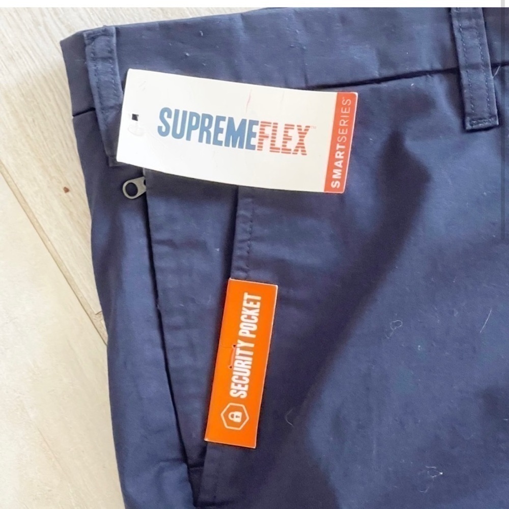 DOCKERS Men’s Blue Big & Tall ULTIMATE SHORT Supreme Flex Security Pocket 50 - Picture 2 of 7